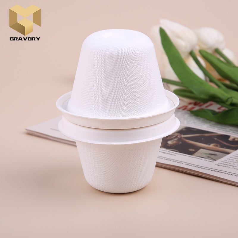 1 oz eco friendly disposable sauce cup with lid bagasse packaging samp   gravorypackaging.com