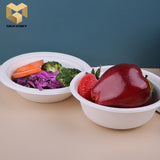 24 oz deep compostable multiple use tableware bagasse bowls samples