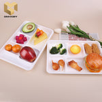 6 inch Sugarcane bagasse food container biodegradable lunch bagasse plate samples