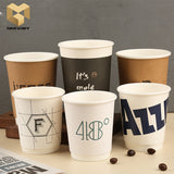 8 oz double wall paper cups biodegradable recycled food grade custom samples