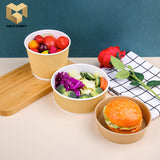 750 ml disposable round salad bowl with lid samples
