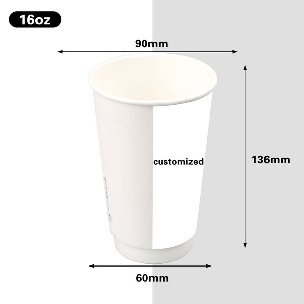 Custom 16 oz Double Wall Coffee Cups