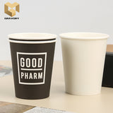6 oz single wall China paper coffee cups biodegradable custom logo samples