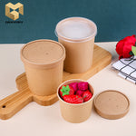 8 oz disposable food packaging paper soup bowl samples
