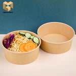 1300ml kraft paper food packaging salad box