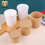 15 oz PE coating kraft paper soup bowl samples
