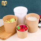 12 oz kraft disposable paper soup bowl samples