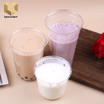 12 oz B (360ml) custom printing recycling PET plastic cups with logo samples
