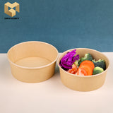 750 ml disposable round salad bowl with lid samples