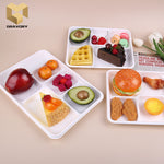 9 inch 100 % biodegradable pulp sugarcane container 5 compartment lunch plate bagasse