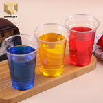 14 oz (380ml) PET plastic cups transparent recycled clear customized samples