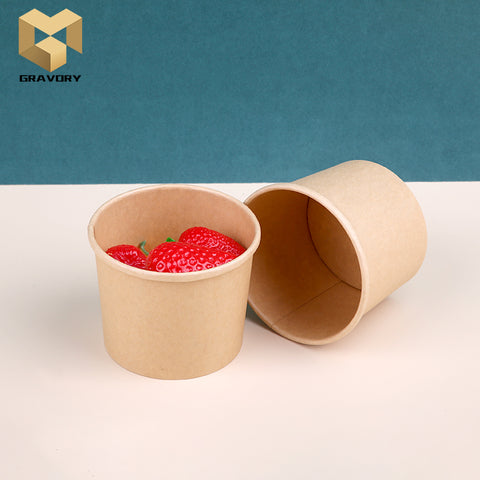 15 oz PE coating kraft paper soup bowl samples