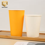 20 oz custom logo printed takeaway single wall coffee cups samples