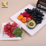 6 inch sugarcane bagasse plate custom food packaging containers square