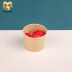 12 oz kraft disposable paper soup bowl samples