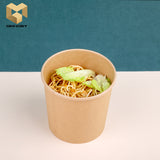 20 oz disposable paper soup cup with lid sample
