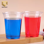 8 oz C (240ml) custom plastic for juice water beer cold PET cups samples
