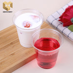 10 oz A (360ml) fashion transparent PET plastic cold drinking cups samples