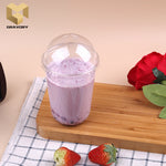 14 oz (380ml) PET plastic cups transparent recycled clear customized samples