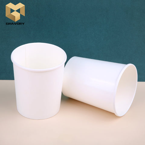 White PE coating kraft paper soup bowl samples