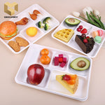 10 inch sugarcane bagasse lunch trays disposable compostable takeaway plates