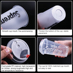 10 oz (300ml) Custom logo printed plastic PP transparent cups samples