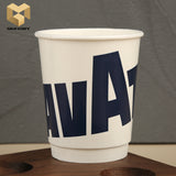 8 oz double wall paper cups biodegradable recycled food grade custom samples