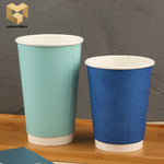 12 oz disposable double wall paper cups food grade environmental friendly samples