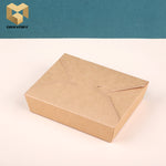 900 ml kraft paper lunch box with buckle samples