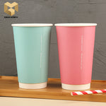 10 oz Double wall paper coffee cups Eco friendly high quality custom samples