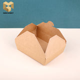 700 ml kraft lunch paper box with buckle samples