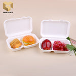 6.6 inch Disposable hamburger bagasse tableware fast food packaging samples