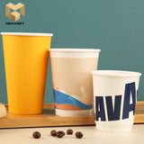 5 oz biodegradable single wall coffee paper cups custom printed samples
